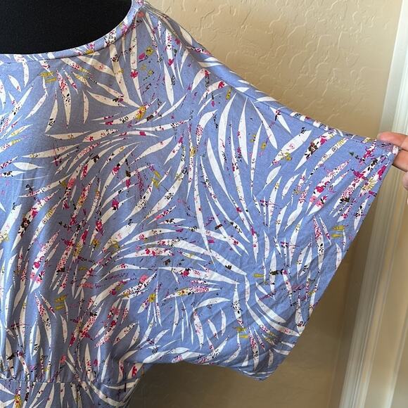 Eloquii Elements Dolman Sleeve Asymmetrical Ruched Zebra Print Dress 22/24 - Picture 9 of 16